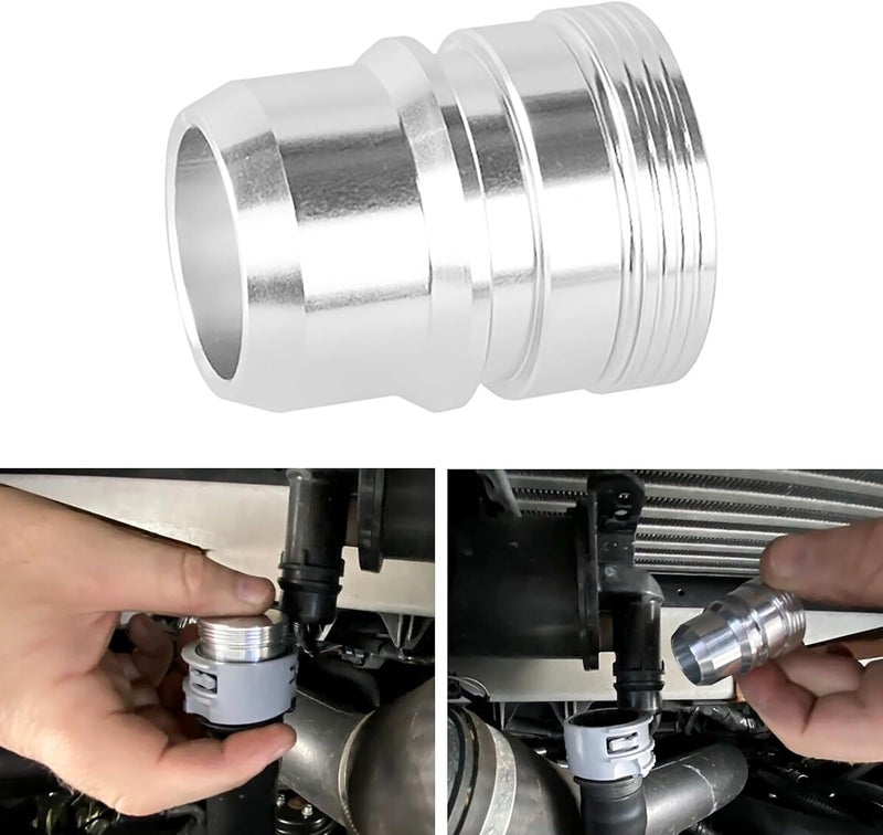 NIULPFZTK Silvery Blow Off Valve Mod, Vent to Atmosphere (VTA) Mod Plug for Ford F150 EcoBoost/Raptor 2.7L 3.5L 2013-2023 for F150 Accessories - Image 2